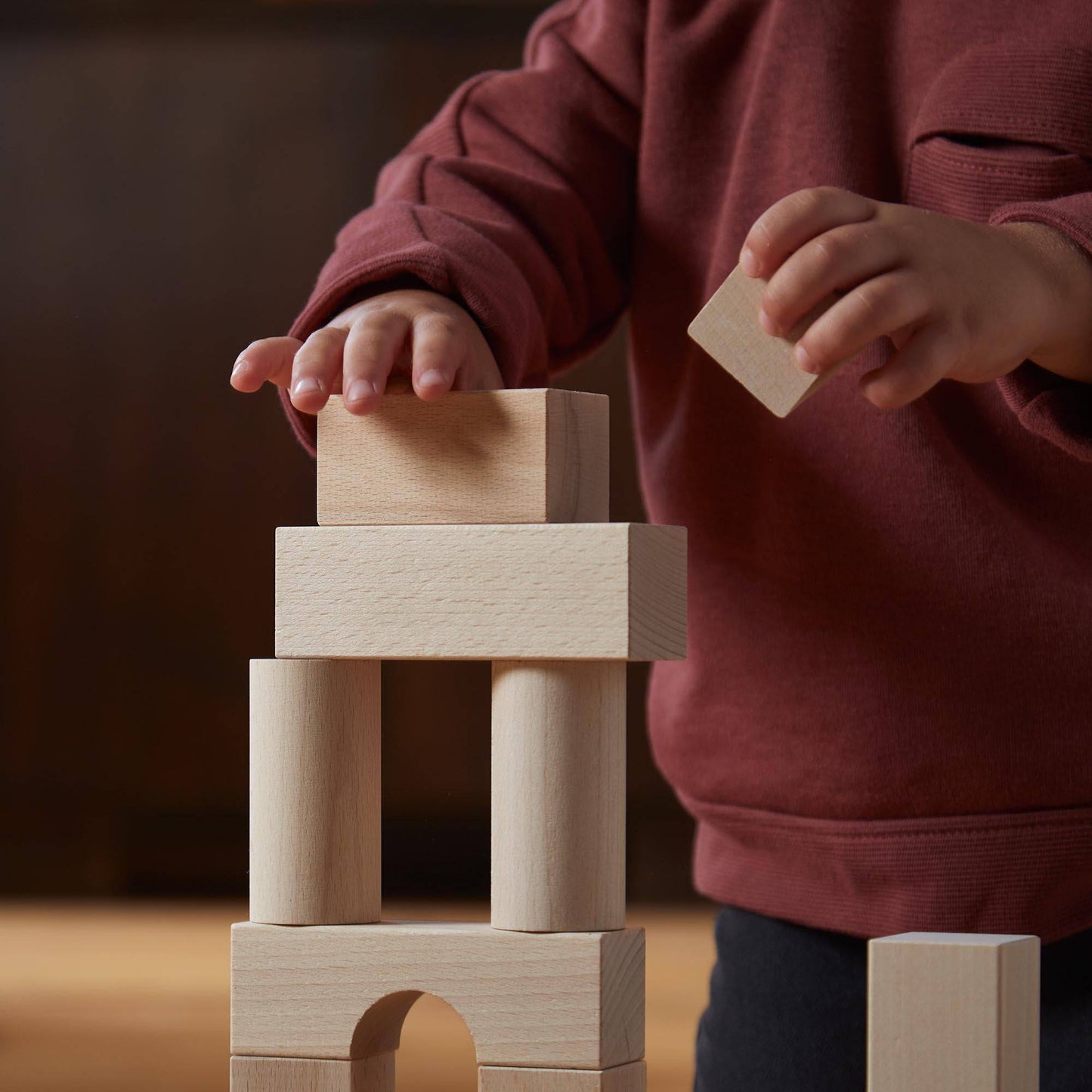 Basic Building Blocks 102 Piece Extra Large Wooden Starter Set