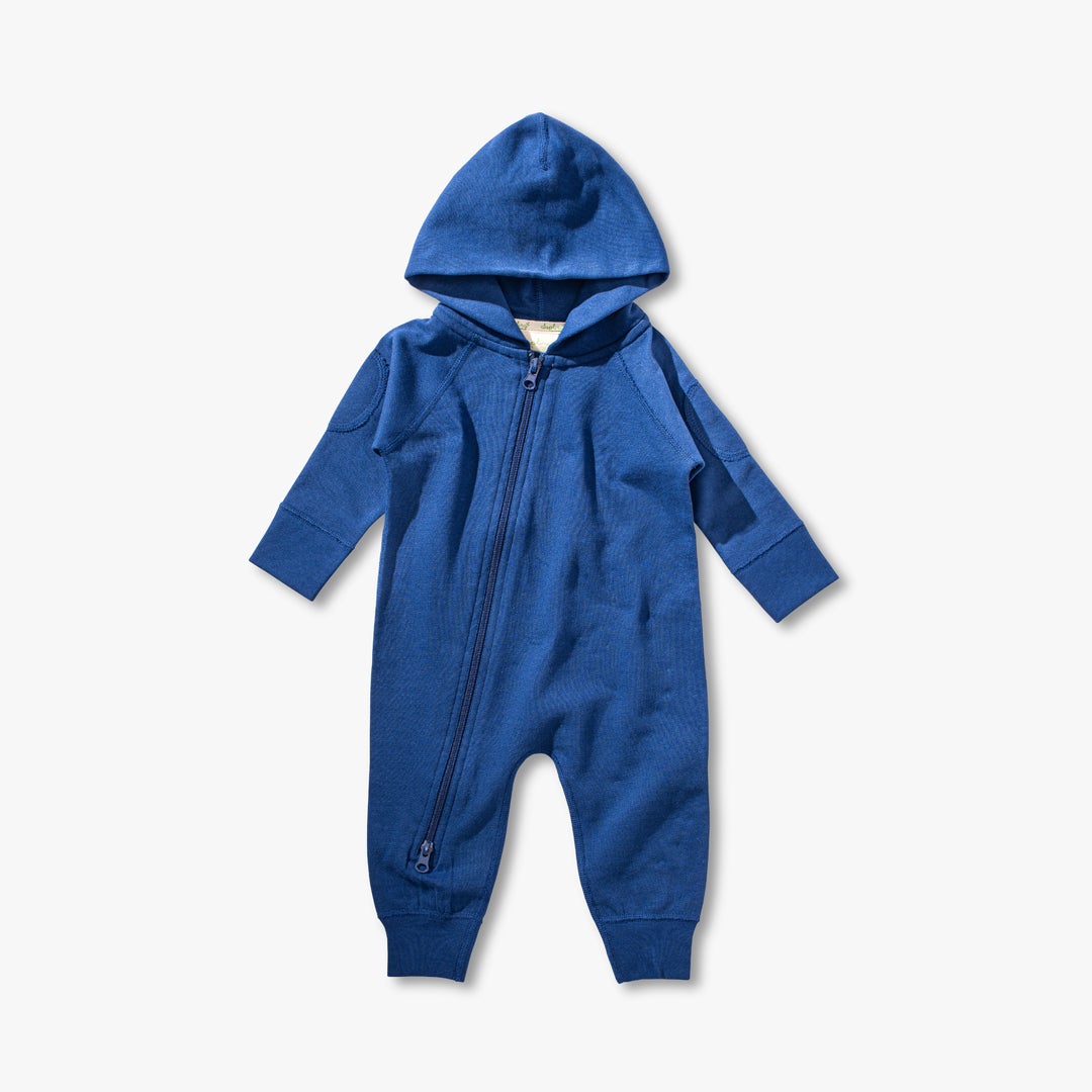 Mountain Bear Blue Winter Zipsuit